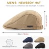 Taidor Newsboy Hats for Men Flat Cap Adjustable Irish Cabbie