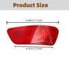 Narcilors 57010721AC Rear Bumper Trim Reflector Lights Replacement for Jeep