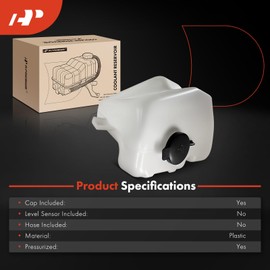 A-Premium Engine Coolant Overflow Recovery Reservoir Tank [with Cap] Compatible with Lexus GS300 1993 1994 1995 1996 1997, 3.0L