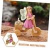 Levemolo Home Decor Sculpture Cute Flower Fairy Figurine for Living