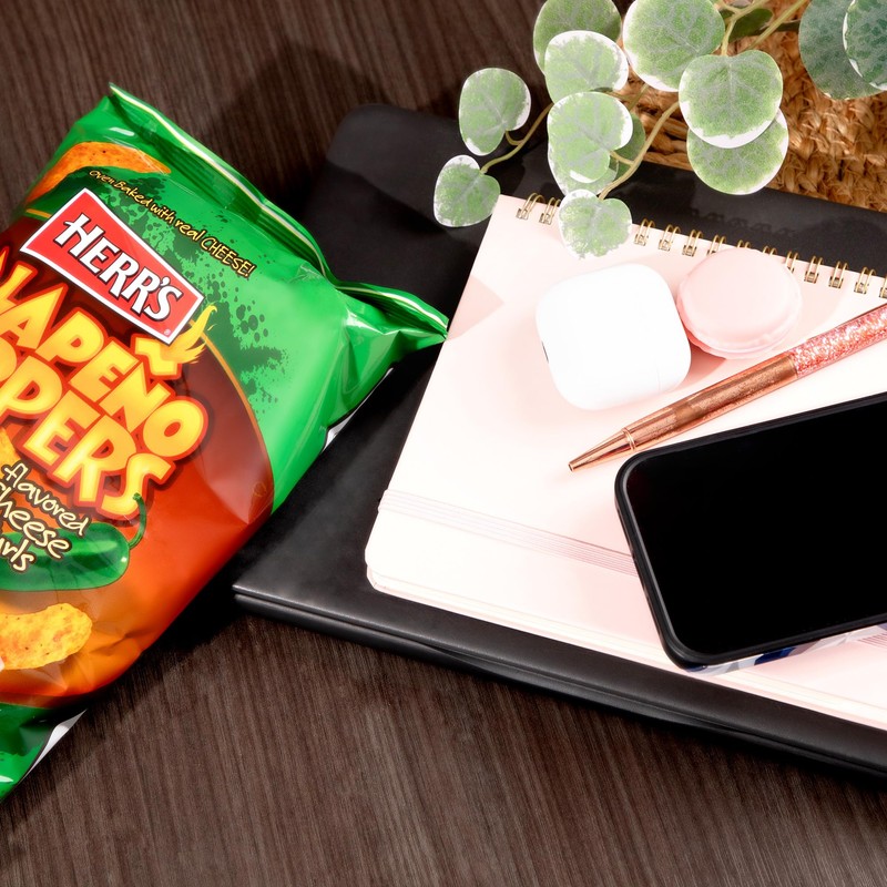 Herr's Jalapeño Poppers Flavored Cheese Curls - Made with Cheddar