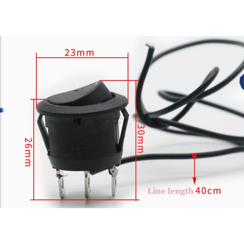 1 Pair Heated Seats Switch, Universal 12V 3 Pins Heated