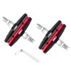CNC Bike V Brake pads，2 Pairs Bicycle Brake pads，Black Red
