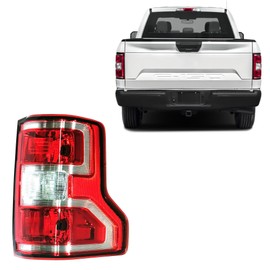 PartsFlow Fits 2018 2019 2020 Ford F-150 Left Driver Side LH Tail Light Rear Brake Lamp w/o Bulb FO2800265 JL3Z13405H