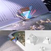 Sonwaha Pyramid Glass Prism 2 Pieces Crystal Prism Optical Glass