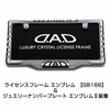 DAD Garson SB181-02 Crystal License Frame II Front Model [Chrome]