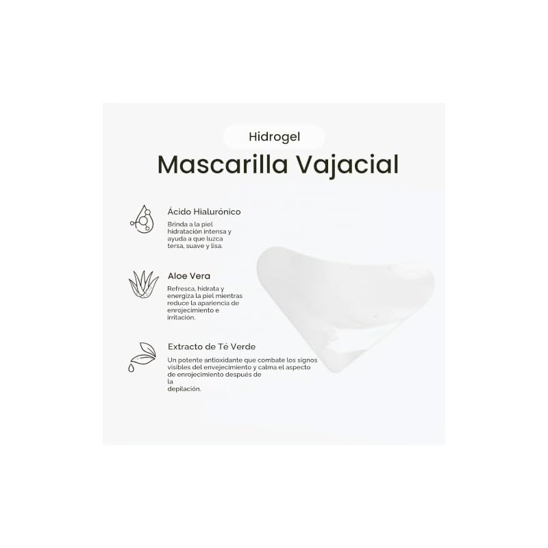 Bushbalm Mascarilla Triangular De Hidrogel Para La Zona Íntima -