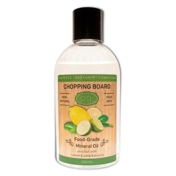 Chopping Board Oil (260ml) - Enriched with Lemon & Lime