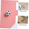 jojofuny 10pcs Football Pencil Sharpener for Kids Single Hole Round