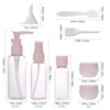 chongning Travel Bottles for Toiletries, 8 PCS Transparent Travel Bottles