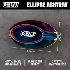 GRAV® Ellipse Glass Ashtray