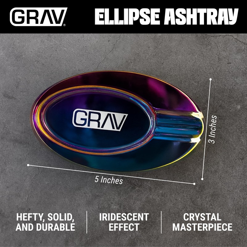 GRAV® Ellipse Glass Ashtray