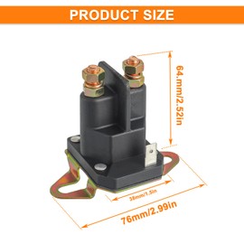 HUAREW 435-700 12V Starter Solenoid Relay Switch Replacement 3 Terminals for Trombetta 539101714 812-1221-211 854-1221-210 93265-9 93265WR