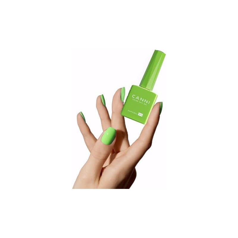 CANNI- Esmalte de uñas en gel verde lima pastel, 1