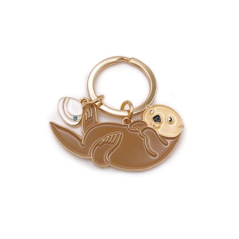 Aquatic Key Ring [Sea Otter] Marine Animal Cute Key Chain