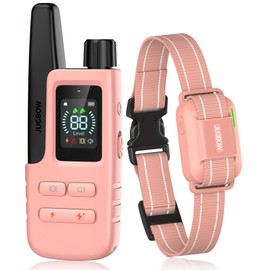 Jugbow Dog Shock Collar - 4200FT Dog Training Collar with Remote for 5-120lbs Small Medium Large Dogs, IPX8 Waterproof E Collar with 4 Training Modes, Security Lock, Rechargeable Shock Collar Pink