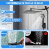 Ejoyous Cabezal de ducha de lluvia de 10 pulgadas y