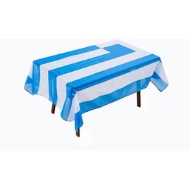 Greece Greeks Flag Tablecloth,Rectangular Tablecloth Fade-Resistant Washable National Flag Tablecloth, Suitable for Kitchen Dining Family Gatherings and Outdoor Events,Home Decoration.