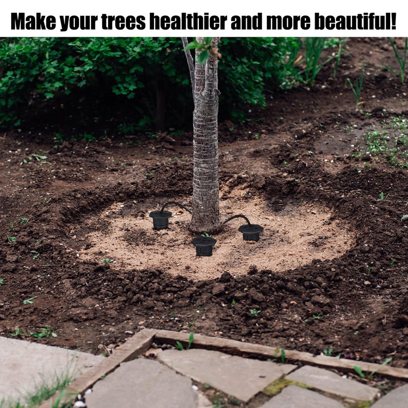 Briwooody 4 Pack Garden Watering Stake Large UV-Protected ABS Plastic