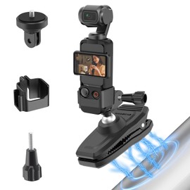 Magnetic Backpack Shoulder Strap Mount for DJI Osmo Pocket 3 Insta360 X4 X3, 360° Universal Quick Change Backpack Mount for GoPro Hero 13 12 11 10 9 Black and Action Camera Accessories