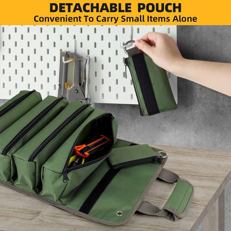 Tool Roll Up Bag Oxford Cloth Portable Multi Purpose Tool