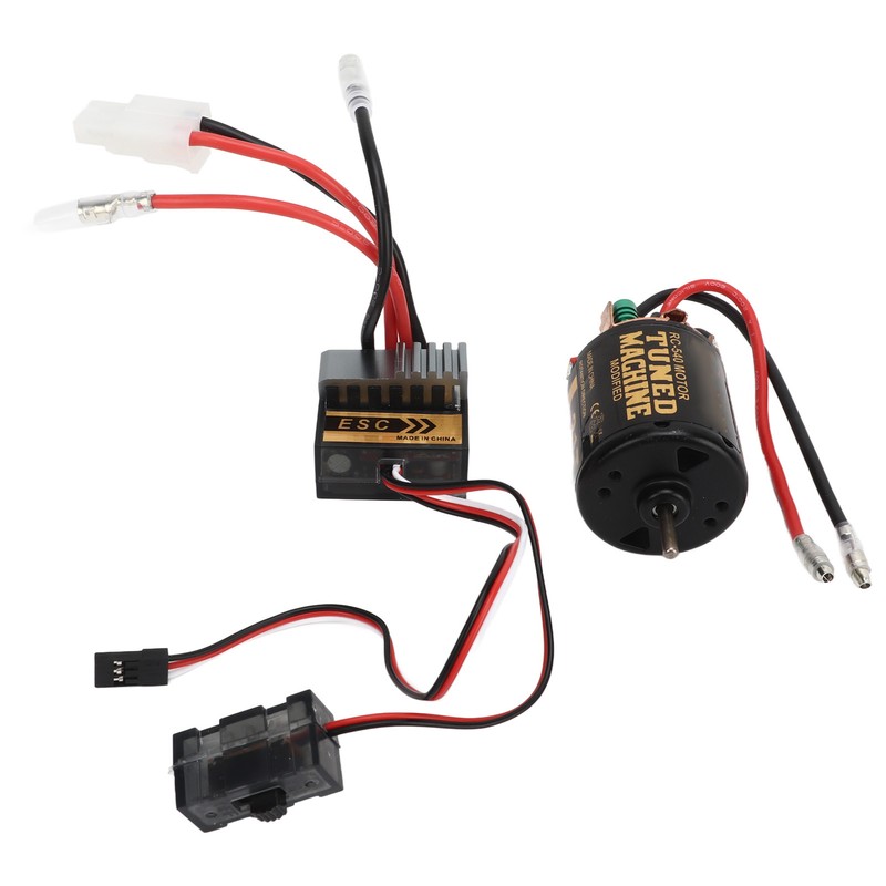 RC Brushed Motor ESC Kit External Carbon Brush Waterproof 540