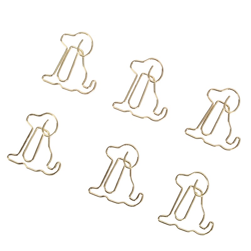 100pcs Dog Shape Paper Clips Improved Slip Resistance Rust Proof