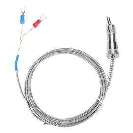 K Type Thermocouple, Bayonet Compression Spring Type K Thermocouple Temperature Sensor Probe Temperature Gauge 0-400? (Optional)(5 m)