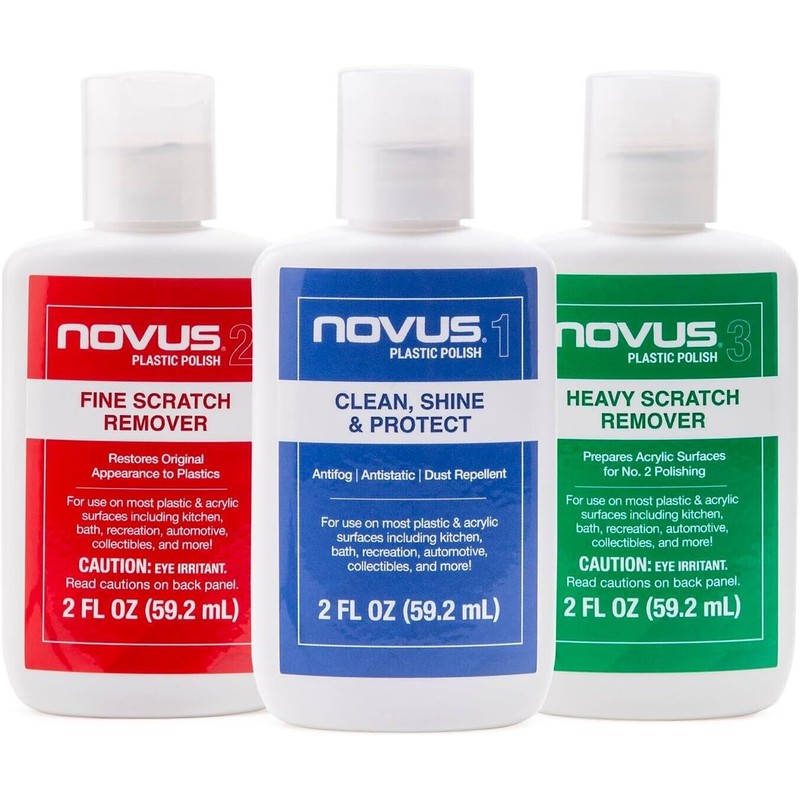 Novus Plastic Polish Golf Club +Cart Scratch Removal/Polish Kit Golfing