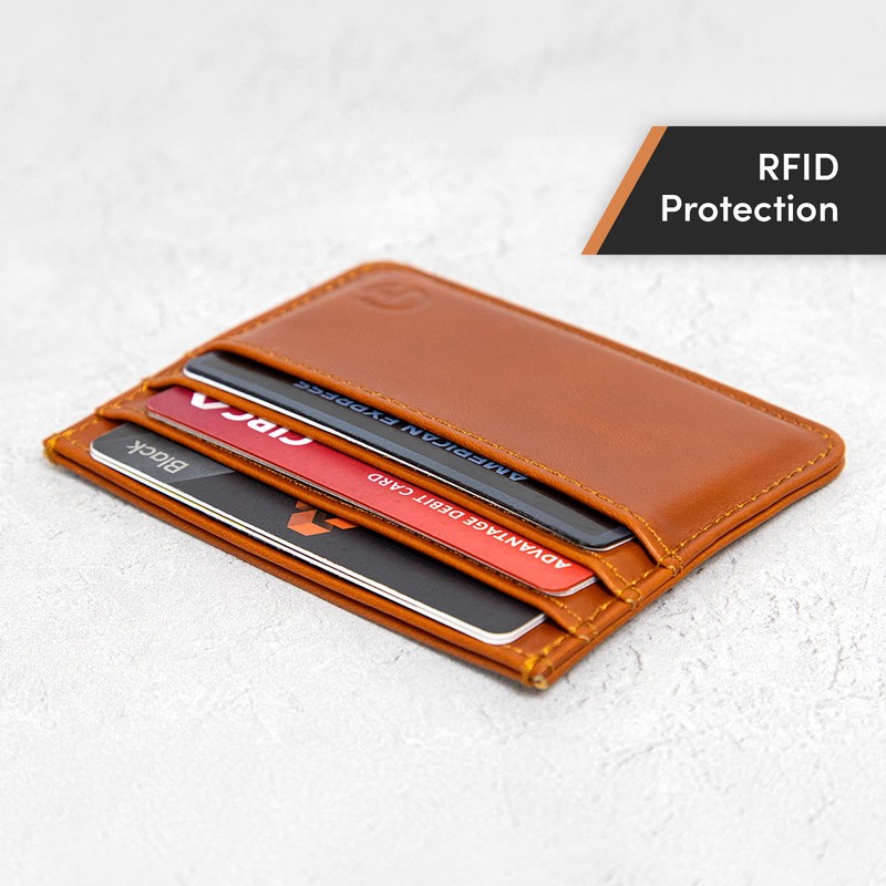 Casemade Real Leather Card Holder Slim Wallet Leather Minimalist Wallet