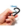 Suono Carabiner Keychain Set (Orange) 3 Piece Set, D-Ring, Made