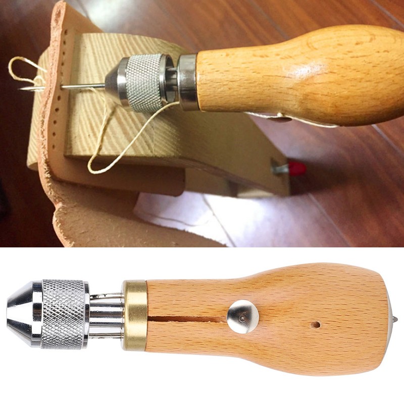 Lock Stitch Awl DIY Leather Sewing Tool Hand Stitching Sewing