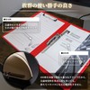 LINOLUNA Binder A4 Bi-Fold Clipboard Clip File PU Leather Pen