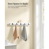 SONGMICS Coat Rack Wall Mount, Coat Hooks Wall Mounted, 5