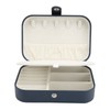 Portable Jewelry Box PU Leather Large Capacity 2 Layers Travel