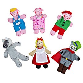 Bigjigs Toys Red Riding Hood Finger Puppets