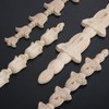 MUXSAM Wood Decorative Mouldings, Long Carved Wooden Corner Onlay Applique