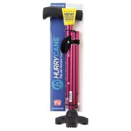 Innovative Adjustable Folding Cane W/ SteadiGrip Base Improved Stability New