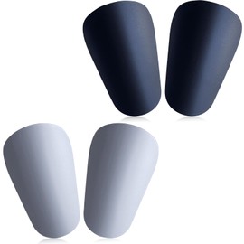 2 Pairs of Mini Football Shin Pads, Football Shin Pads, Football Men, Mini Shin Pads, Protective Equipment for Men, Women, Boys, Girls, Adults, 10 x 6 cm Shin Pads, Football