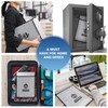Upgraded Two Pockets Fireproof Document Bag (2000℉), andyer 15”x 11”Waterproof