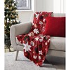 Holiday Time Throw 50" x 60" - Poinsettia