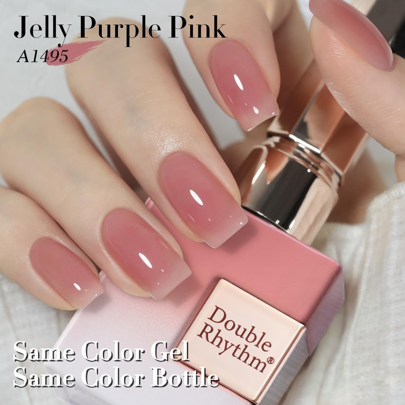 Double Rhythm 0.50 OZ Translucent Gel Polish Same Color Same