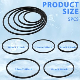 Fish Feeding Ring, 5 Sizes of Reusable Aquarium Feeding Ring Black Washable Aquarium Floating Plant Corral for Keeping Floating Plants in Place