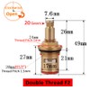 Faucet Ceramic Cartridge Valve, G1/2" Brass Tap Ceramic Disc Cartridges