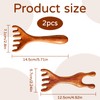 2pcs Five Touch Therapy Comb,Massage 6 Claws,Saludea Fivetouch Therapy,Sandalwood Multi-Functional