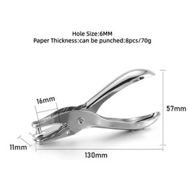 6MM Heavy Duty Single Hole Punch,Paper Puncher Hole Pliers,Leather Hole Punch,Single Hole Punch
