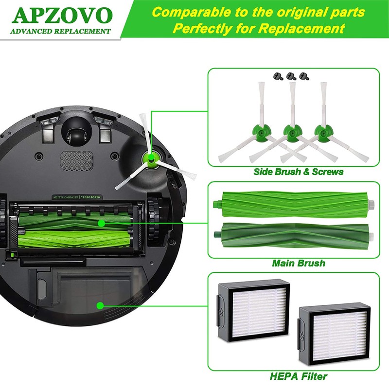 APZOVO Replacement Parts for iRobot Roomba E & I Series