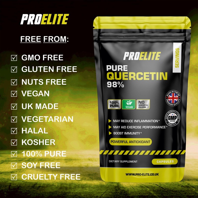 Natural Quercetin 800mg 30 Vegan Capsules Supplement | High Strength