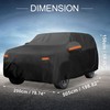 X AUTOHAUX Car Cover Outdoor Waterproof Sun Rain Snow Hail