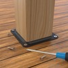 ForoGore 4" x 4" Wood Post Plate Connector, Powder-Coated Decking